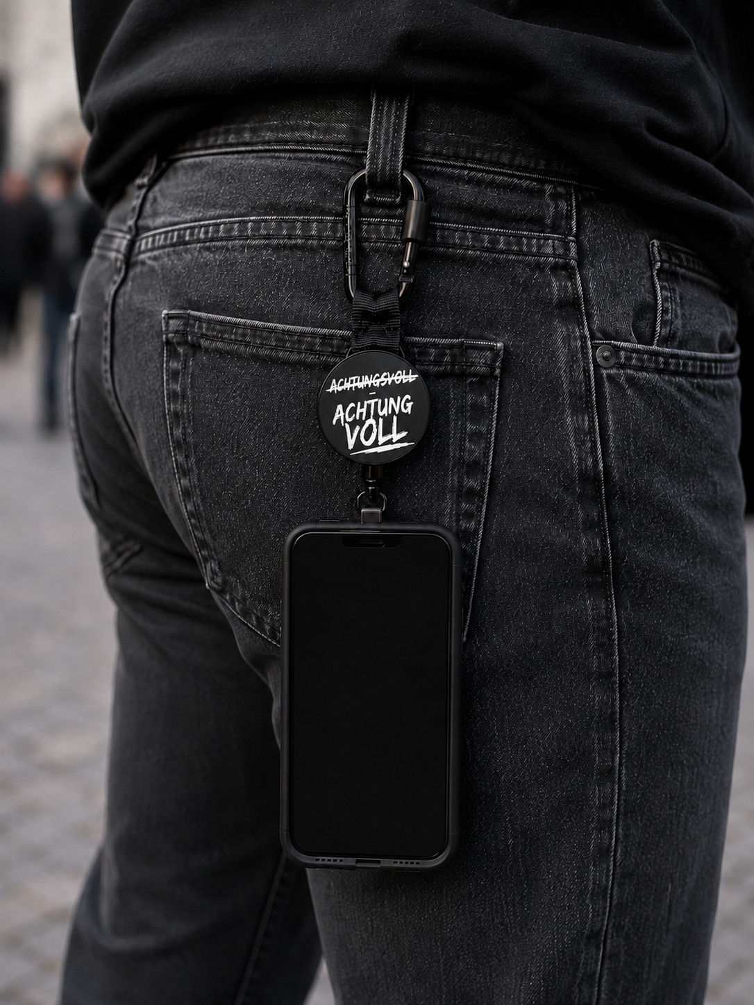 GrabStop - Deine Handysicherung "ACHTUNGSVOLL - ACHTUNG VOLL"  Design VORBESTELLUNG