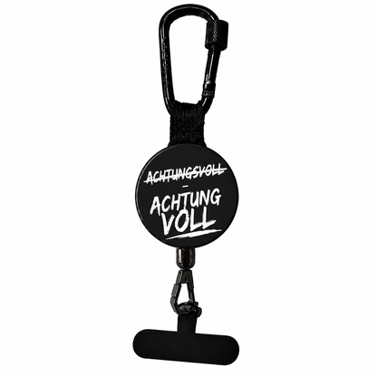 GrabStop - Deine Handysicherung "ACHTUNGSVOLL - ACHTUNG VOLL"  Design VORBESTELLUNG