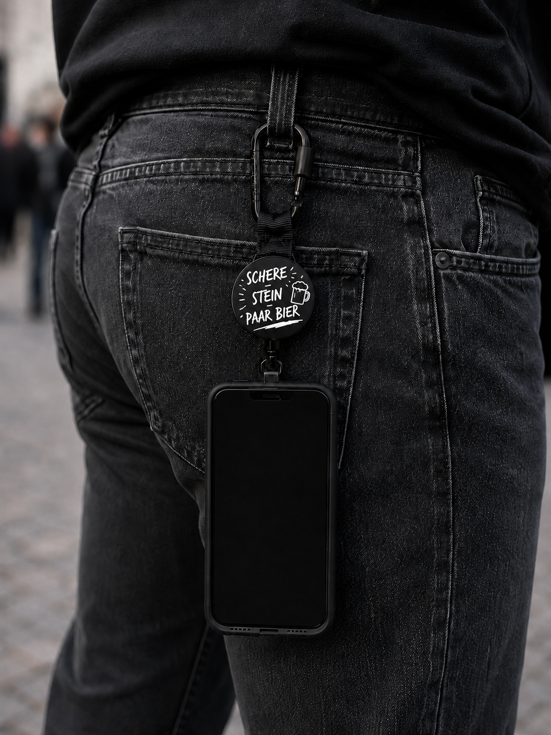 GrabStop - Deine Handysicherung "Schere - Stein - Paar Bier" Design VORBESTELLUNG