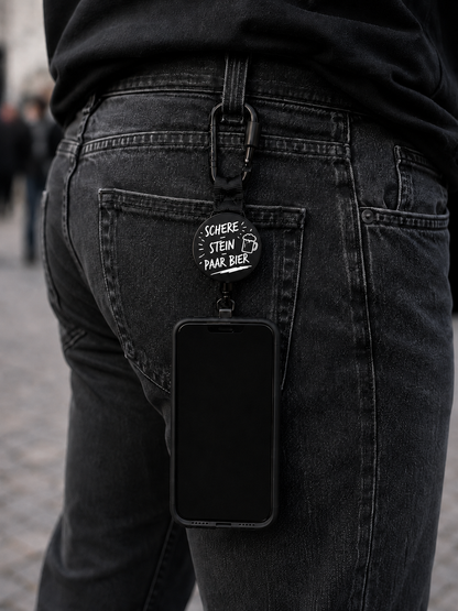GrabStop - Deine Handysicherung "Schere - Stein - Paar Bier" Design VORBESTELLUNG