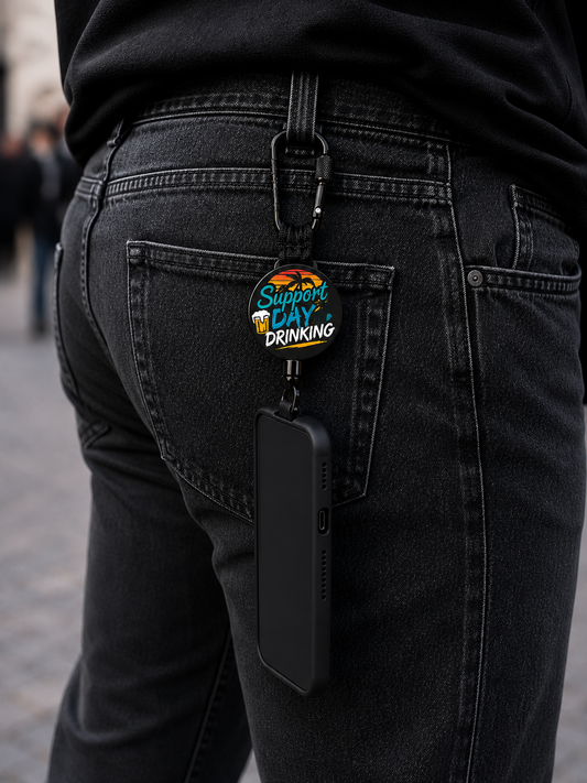 GrabStop - Dein Handyschutz "Support Day Drinking" Design